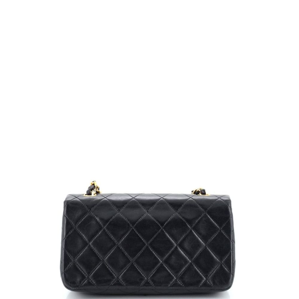 Chanel Vintage Full Flap Bag Quilted Lambskin Mini Black - Picture 4 of 12